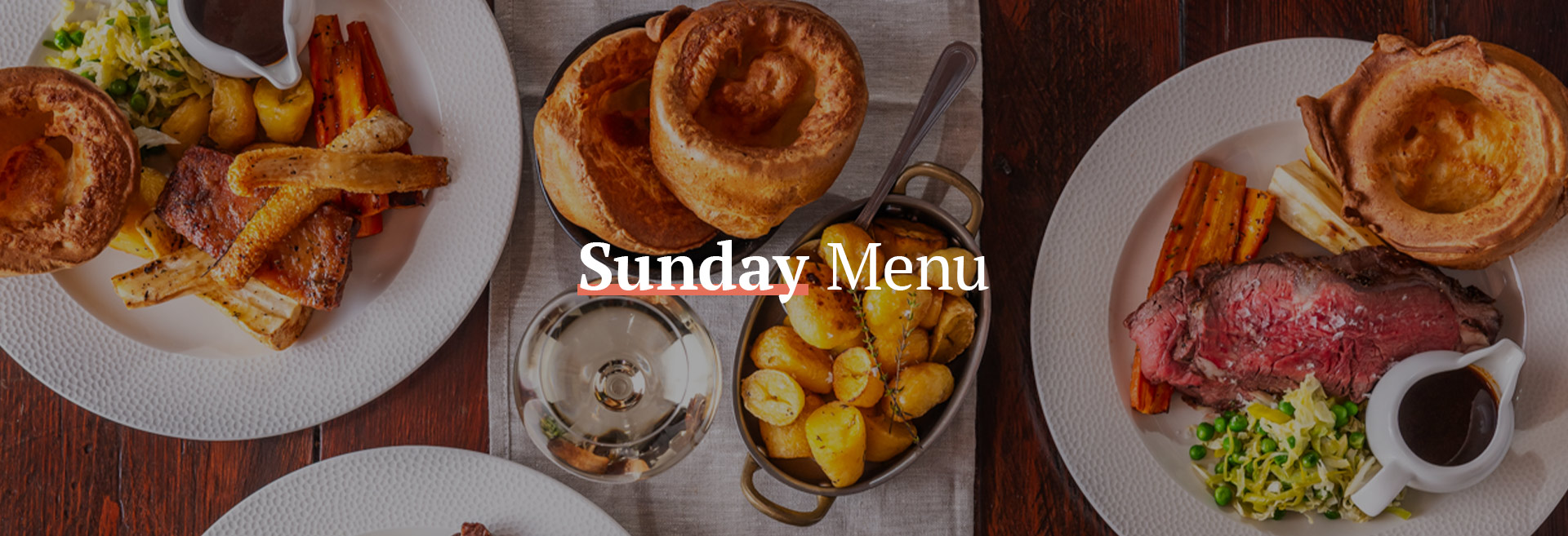 Sunday Menu at The Maid Of Muswell