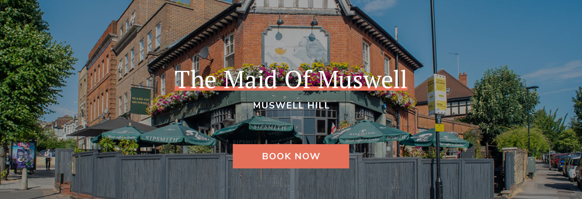 Enjoy a meal at your local pub at The Maid Of Muswell in London