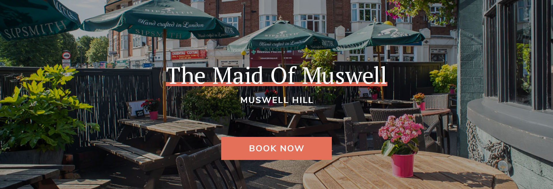 Join us at The Maid Of Muswell in London for delicious pub food